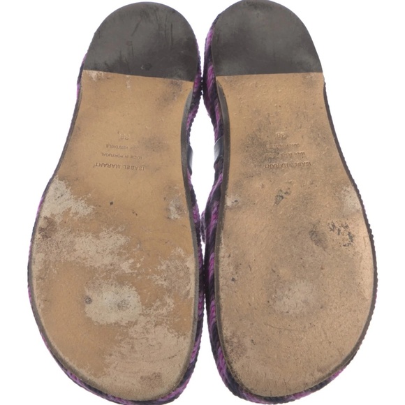 Isabel Marant Black and Purple Rope Gladiator Sandals sz 38 (7) - Picture 4 of 5